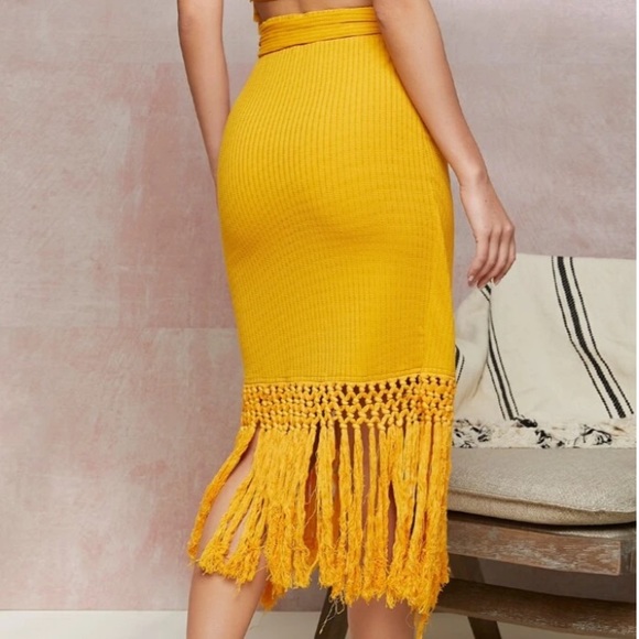 Boho Fringe skirt - Picture 3 of 8